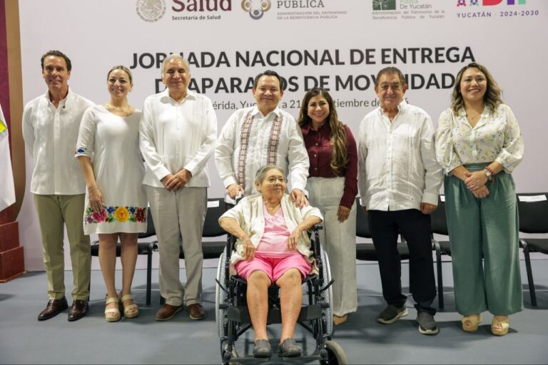 Renacimiento Maya y Gobierno de México suman esfuerzos para entregar 1,147 aparatos de movilidad en los 106 municipios de Yucatán