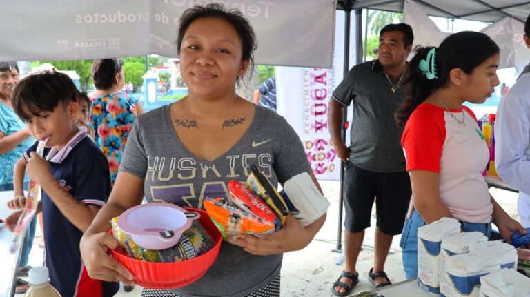 Mercado circular beneficia a 80 familias de Tixkokob