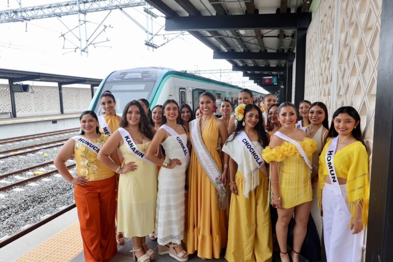 Tren Maya recibe a las semifinalistas del Certamen “Embajadora de la Feria Yucatán Xmatkuil 2026